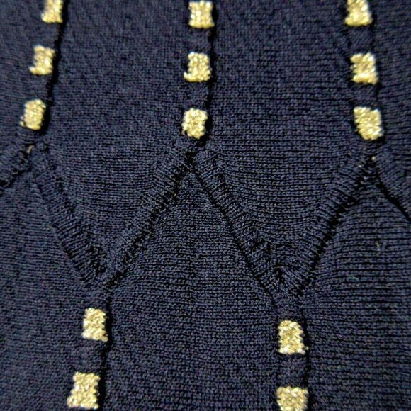 NWT Sandro Jasm in Marine Ribbed Stretch Knit Fi & Flare Tank Dress 36 / US 4 - Picture 6 of 10